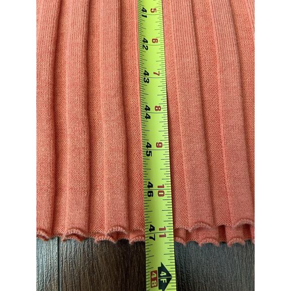 RAILS Ashley Coral Ribbed Knit Sweater Stretch Midi Dress - Picture 15 of 15